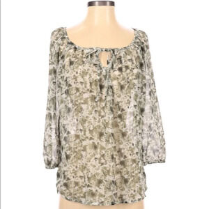 Maurice’s small sheer boho crochet blouse